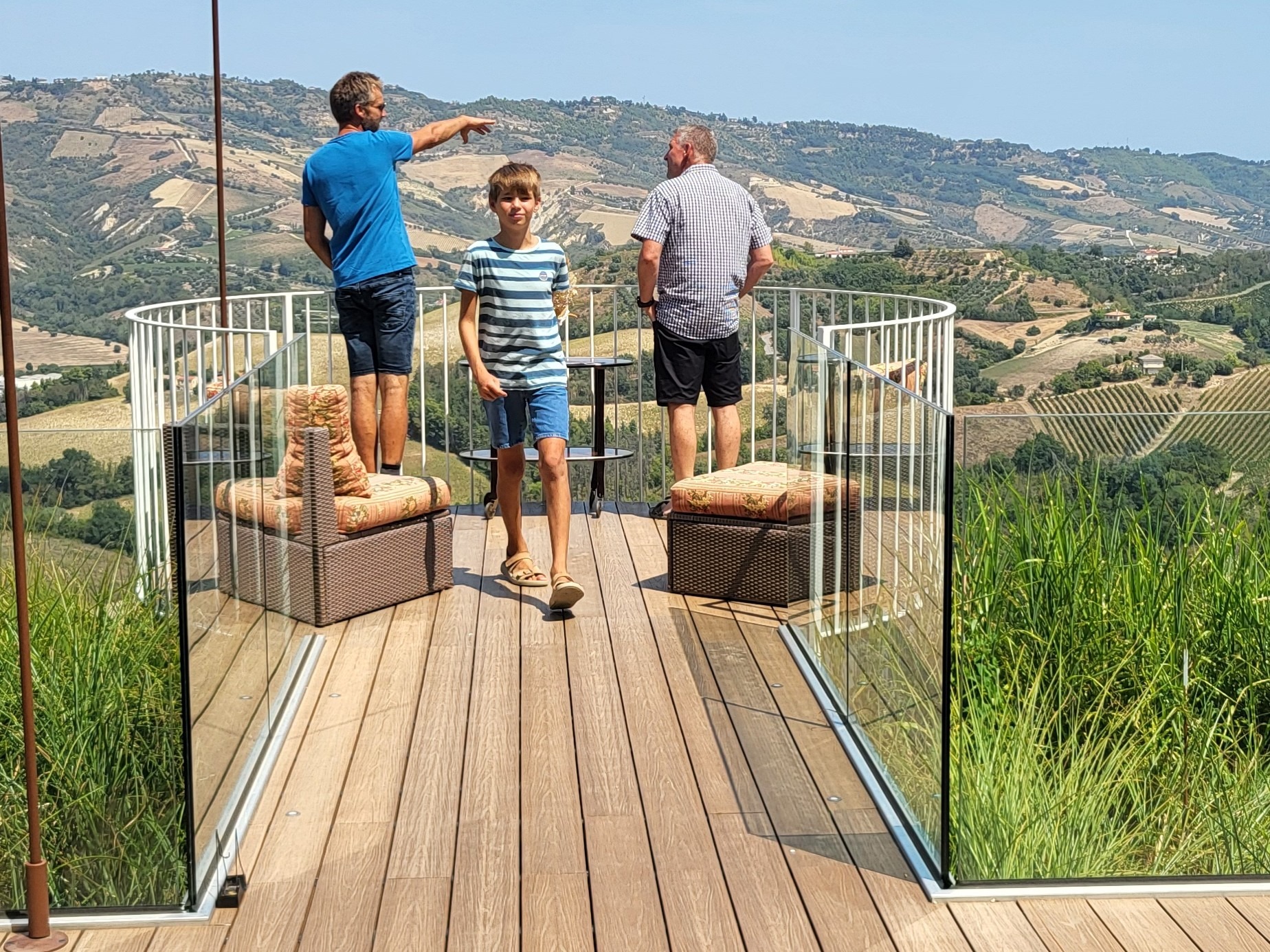 Ripatransone tourist book terrace